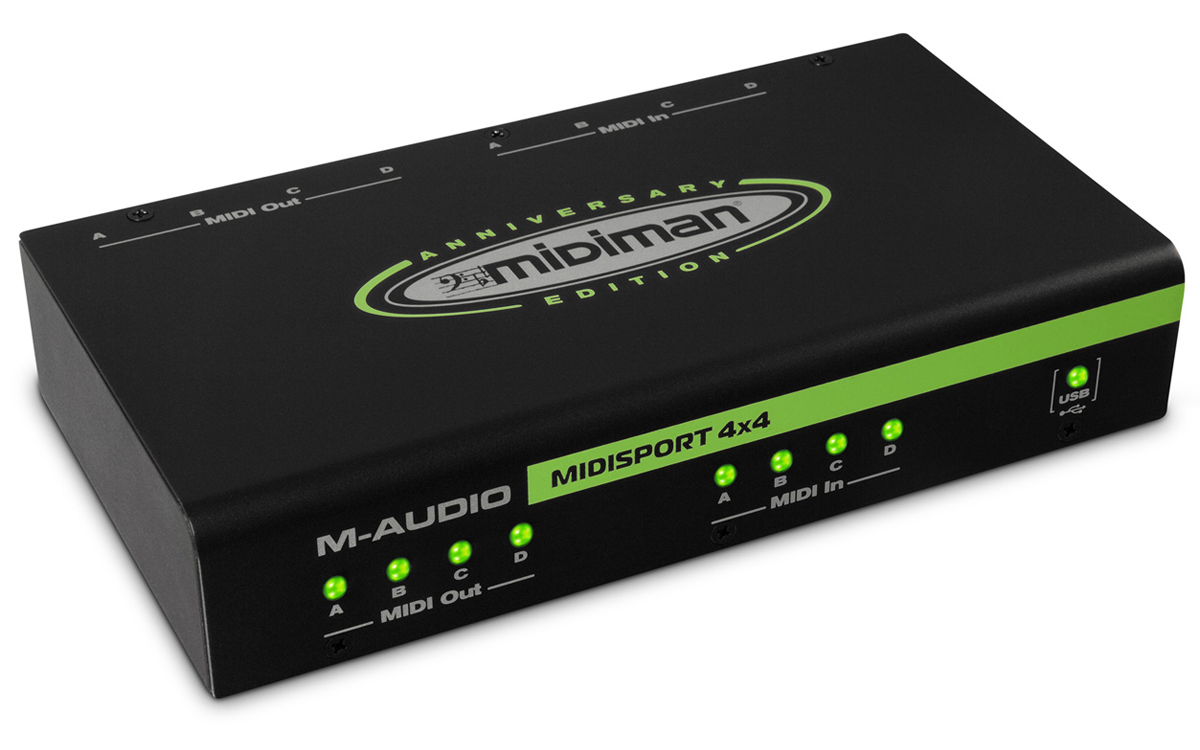M-Audio MIDISPORT 4x4周年纪念版USB总线驱动的MIDI接口