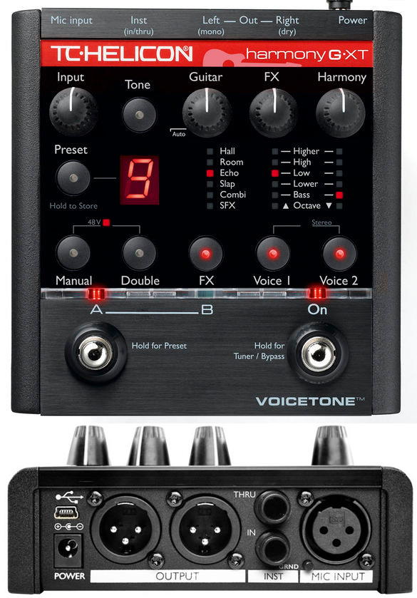 TC Helicon VoiceTone Harmony-G XT声乐效果处理器踏板