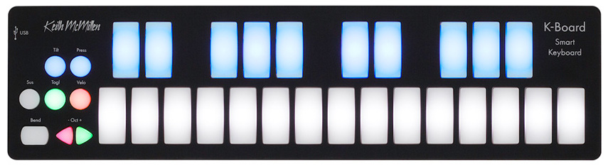 基思麦克米伦仪器k板25键USB MIDI控制器
