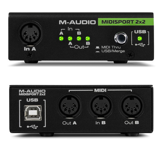 M-Audio MIDISPORT 2x2周年纪念版USB总线驱动的MIDI接口