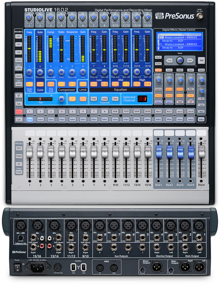 PreSonus StudioLive 16.0.2数字音频混音器