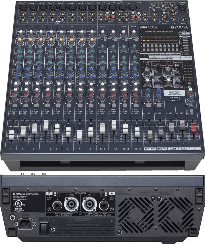 雅马哈EMX5016CF动力音频混音器