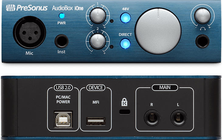 PreSonus AudioBox iOne Mac / PC / iPad USB音频接口