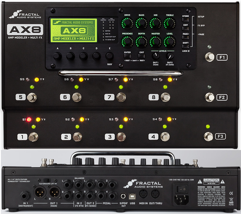 分形音频AX8吉他多效果处理器