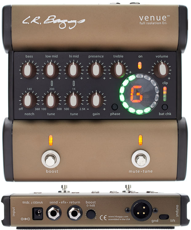 LR Baggs Venue DI Acoustic Preamp DI Box 欧宝体育在线观看Gearank 欧宝竞技