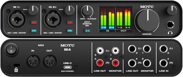 MOTU M4 4通道USB-C音频接口