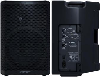 QSC CP12动力PA扬声器,正面和背面