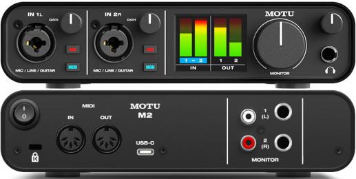 MOTU M2 2x2 USB-C音频接口