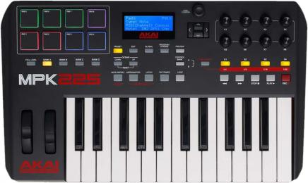 雅佳专业MPK225键盘&垫MIDI控制器