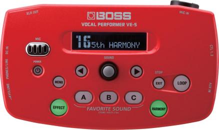 BOSS VE-5声乐表演者 - 红色